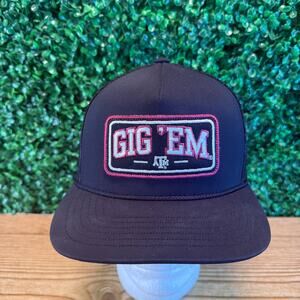Gig 'Em Texas A&M Aggies College Team Hat Hooey Brand Snapback Adjustable Cap